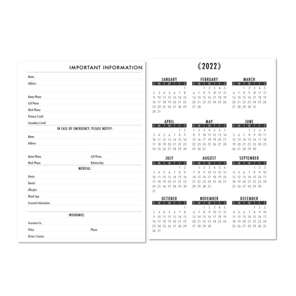 2025 FITS Louis Vuitton Agenda PM  / MM  Calendar Refill Fits  6 Ring LV Agenda - Picture 11 of 12